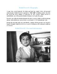 Rahul Dravid Biography