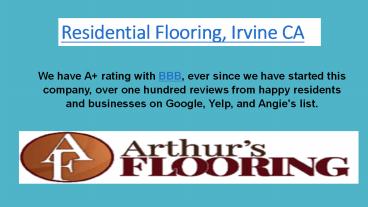 Residential Flooring, Irvine CA