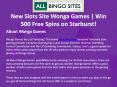New Online Slots Site Wonga Games | Win 500 Free Spins on Starburst! PowerPoint PPT Presentation