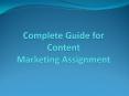 Effective Way for Content Marketing Assignment PowerPoint PPT Presentation