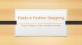 Fields in Fashion Designing - Avantika University PowerPoint PPT Presentation