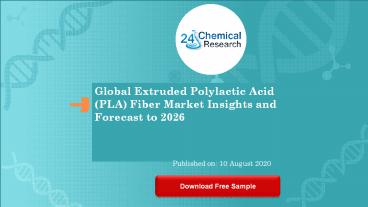 Global Extruded Polylactic Acid PLA Fiber Market Insights and Forecast to 2026