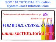 SOC 110 TUTORIAL Education System--soc110tutorial.com