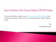 Easy Guidance For Canon Selphy CP1300 Setup