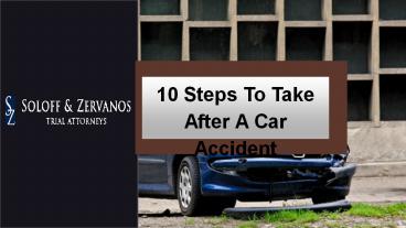 10 Steps To Take After A Car Accident