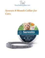 Seresto 8 month collar for cats - Easyvetsupplies
