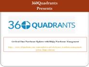 Get Real-Time Warehouse Updates with BluJay Warehouse Management