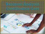 Business Analysis Certification Cost