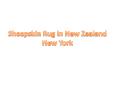 Sheepskin Rug in New Zealand & New York PowerPoint PPT Presentation
