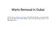 Warts Removal in Dubai