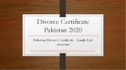 Get Pakistani Divorce Certificate For Divorced Spouses 2020