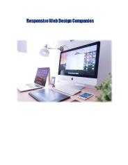 Responsive Web Design Companies