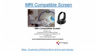MRI compatible screen