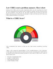 Know everything about Cibil Score Now