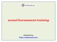 sexual harassment training PowerPoint PPT Presentation
