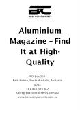 Aluminium Magazine – Find It at High-Quality PowerPoint PPT Presentation