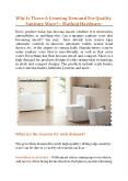 Why Is There A Growing Demand For Quality Sanitary Ware? - Mathaji Hardware