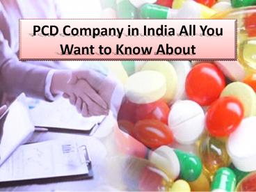Why is it necessary to keep a PCD Pharma franchise?