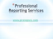Key Services of Professional Reporting Companies (1)