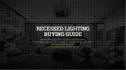Recessed LED Light guide for Shopping