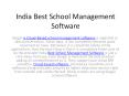 India Best School Management Software PowerPoint PPT Presentation