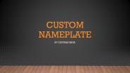Custom Nameplate for your house by Chitrachaya