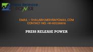 Latest Press Release News Updates