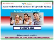 Best Scholarship for Bachelor Program in Sydney