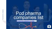 Pcd pharma companies list