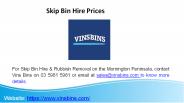 Skip Bin Hire Prices