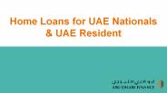 Home Loans for UAE Nationals & UAE Resident