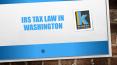 IRS Tax Law in Washington PowerPoint PPT Presentation