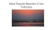 Famous beaches in San Francsico