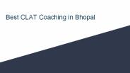 Best CLAT Coaching Bhopal