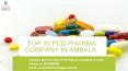 Top 10 PCD Pharma Companies in Ambala PowerPoint PPT Presentation