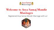 Arya Samaj Mandir In Delhi For Marriage