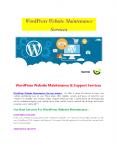 WordPress Website Maintenance Services PowerPoint PPT Presentation