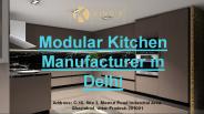 Best Modular Kitchen Manufacturers in Delhi
