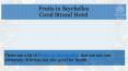 Fruits in Seychelles by Coral Strand Hotel PowerPoint PPT Presentation