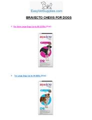 Bravecto Chews For Dogs - Easyvetsupplies