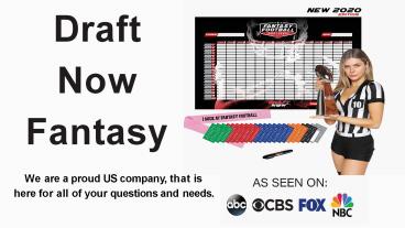 Fantasy Football Draft Board Kit - Draft Now fantacy