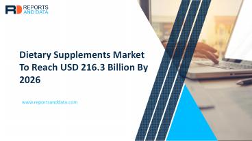 Dietary Supplements Market