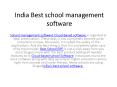 India Best school management software (1) PowerPoint PPT Presentation