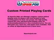 Superiorpod.com- Custom Printed Playing Cards