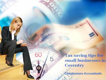 Tax saving tips for small businesses in Coventry - Accountants Coventry