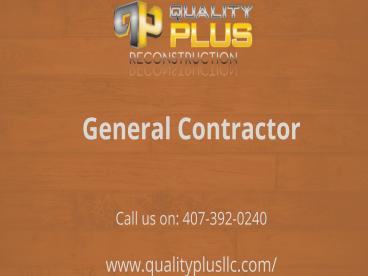 Commercial construction company in Orlando | Residential construction services in orlando, Florida