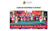 Cultural Activities In School - PPT