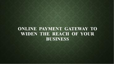 Direct Payment Services