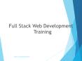 Full Stack Web Development Training PowerPoint PPT Presentation