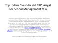 Top Indian Cloud-based ERP skugal For School Management PowerPoint PPT Presentation